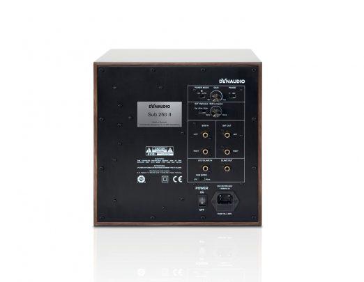 dynaudio sub250ii rear walnut